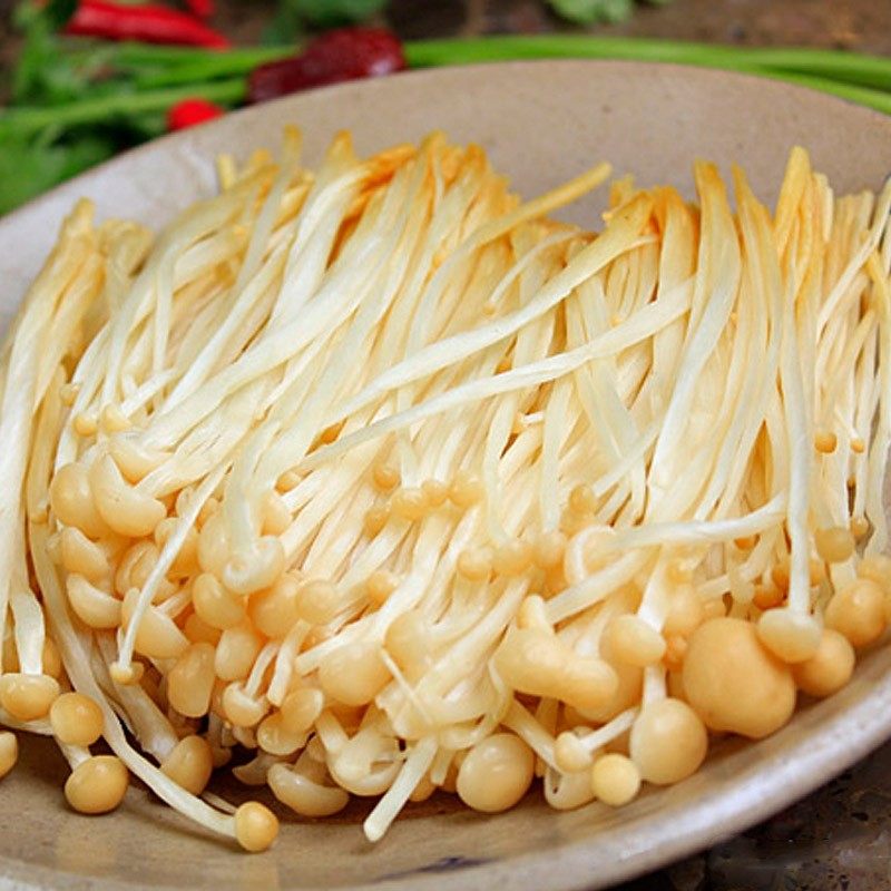 火锅食材新鲜黄色金针菇5斤装食用菌火锅店蔬菜配送新鲜松茸