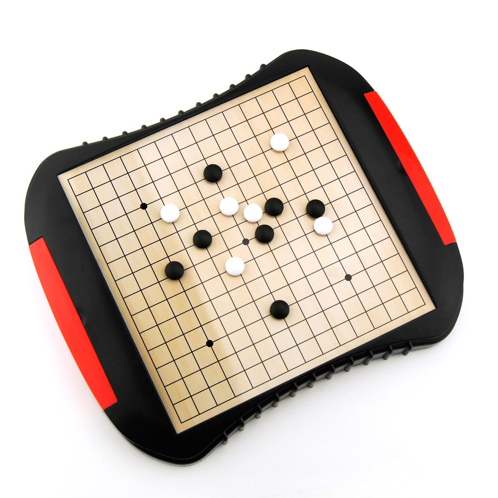 少儿童学生磁性五子棋子初学者黑白棋子五指棋便携磁石围棋套装