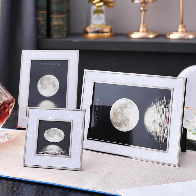 照片创意金属摆件3寸6寸7寸相框摆台装饰相框