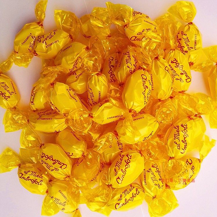 2件起包邮意大利ambrosoli真蜂蜜夹心硬糖果进口喜糖原装袋装