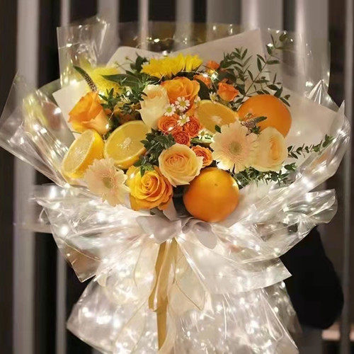 延边延吉市鲜花同城速递圣诞节平安果水果花束花篮鲜花速递(同城)