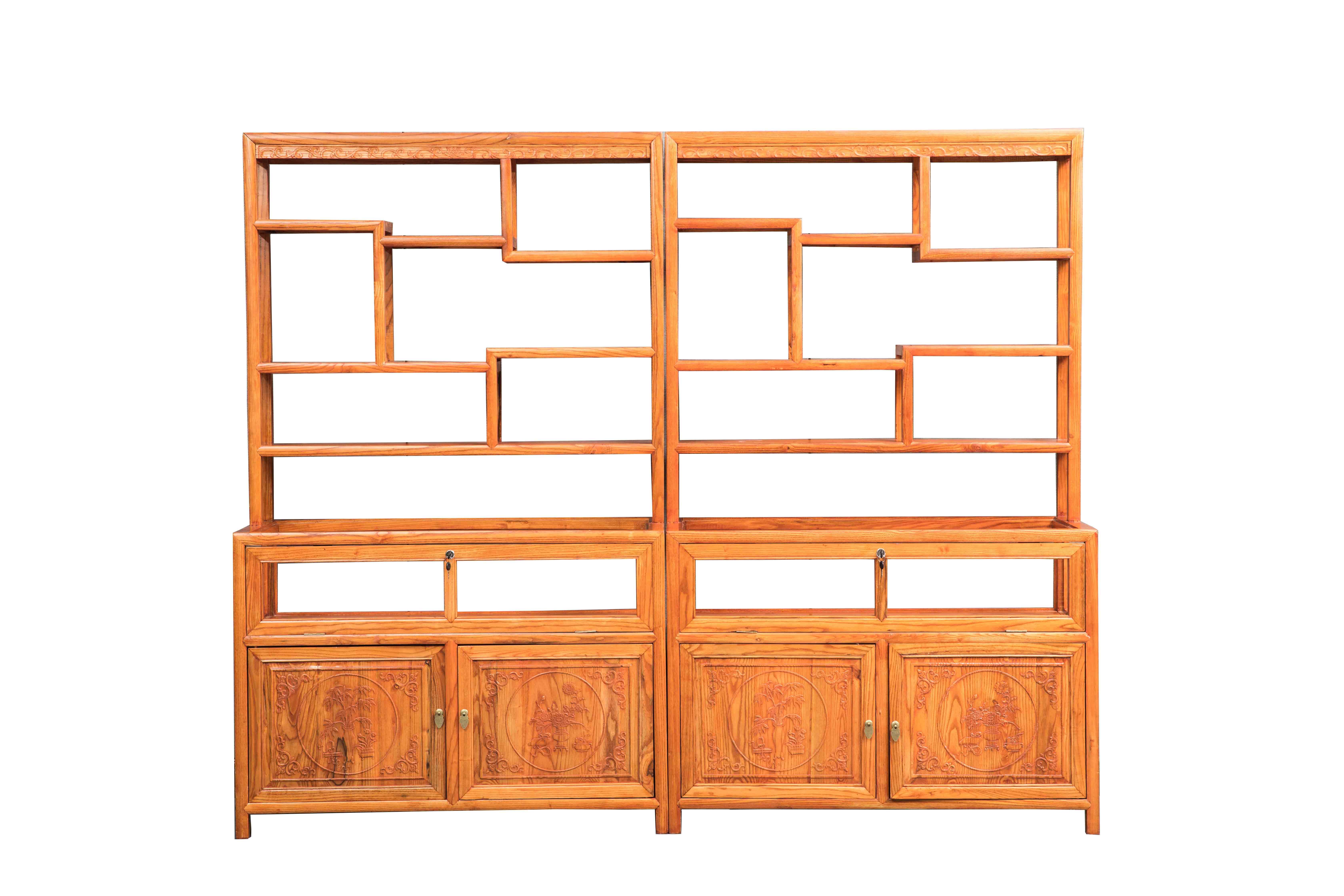 新中式实木货柜玉器陈列柜首饰精品古董玻璃展示柜台珠宝展示柜