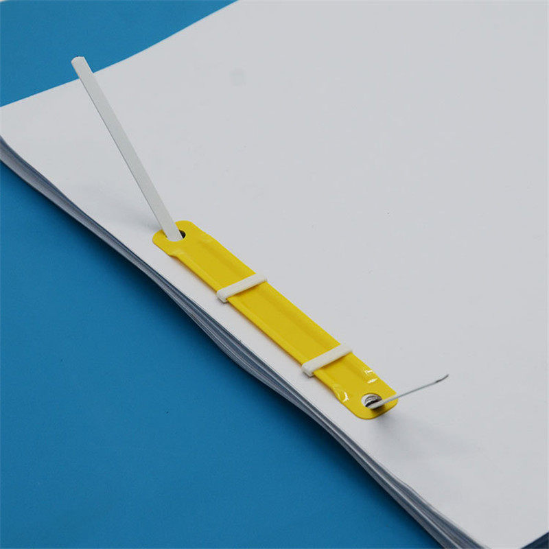 塑料二孔文件装订文件资料塑胶8cm彩色整理办公耗材装订耗材