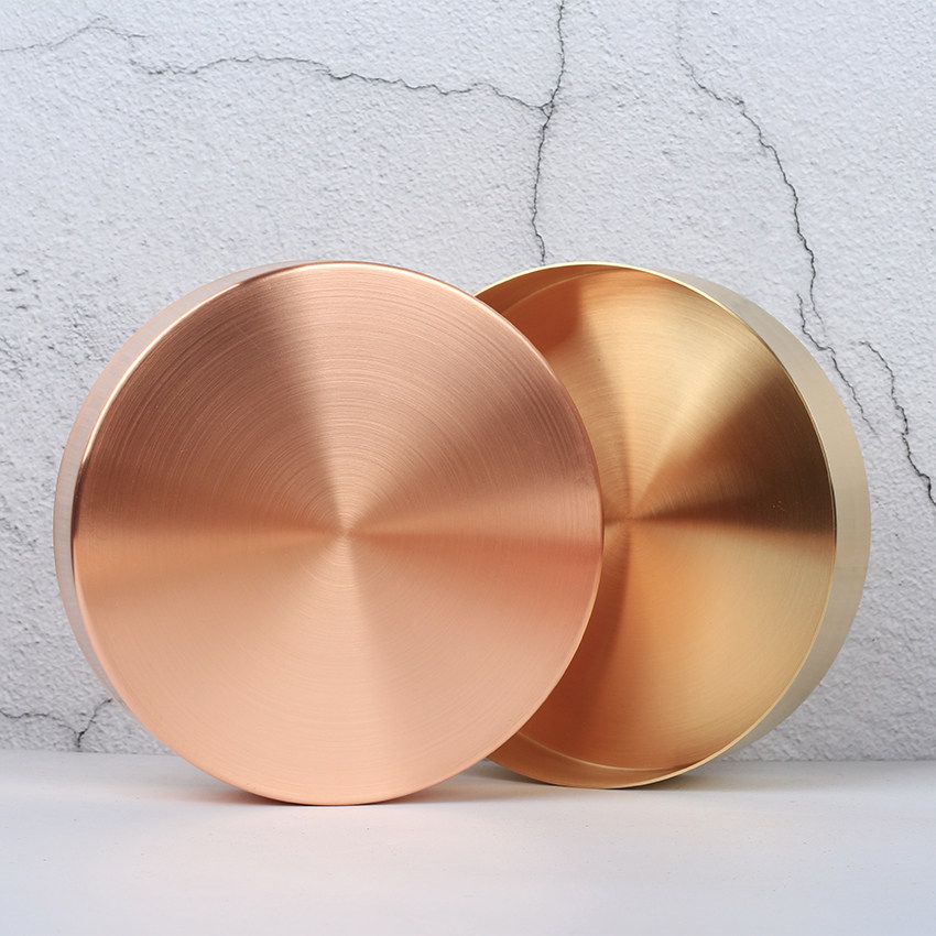 北欧金托盘品置饰品摆件托盘玫瑰纯铜金色黄铜果盆