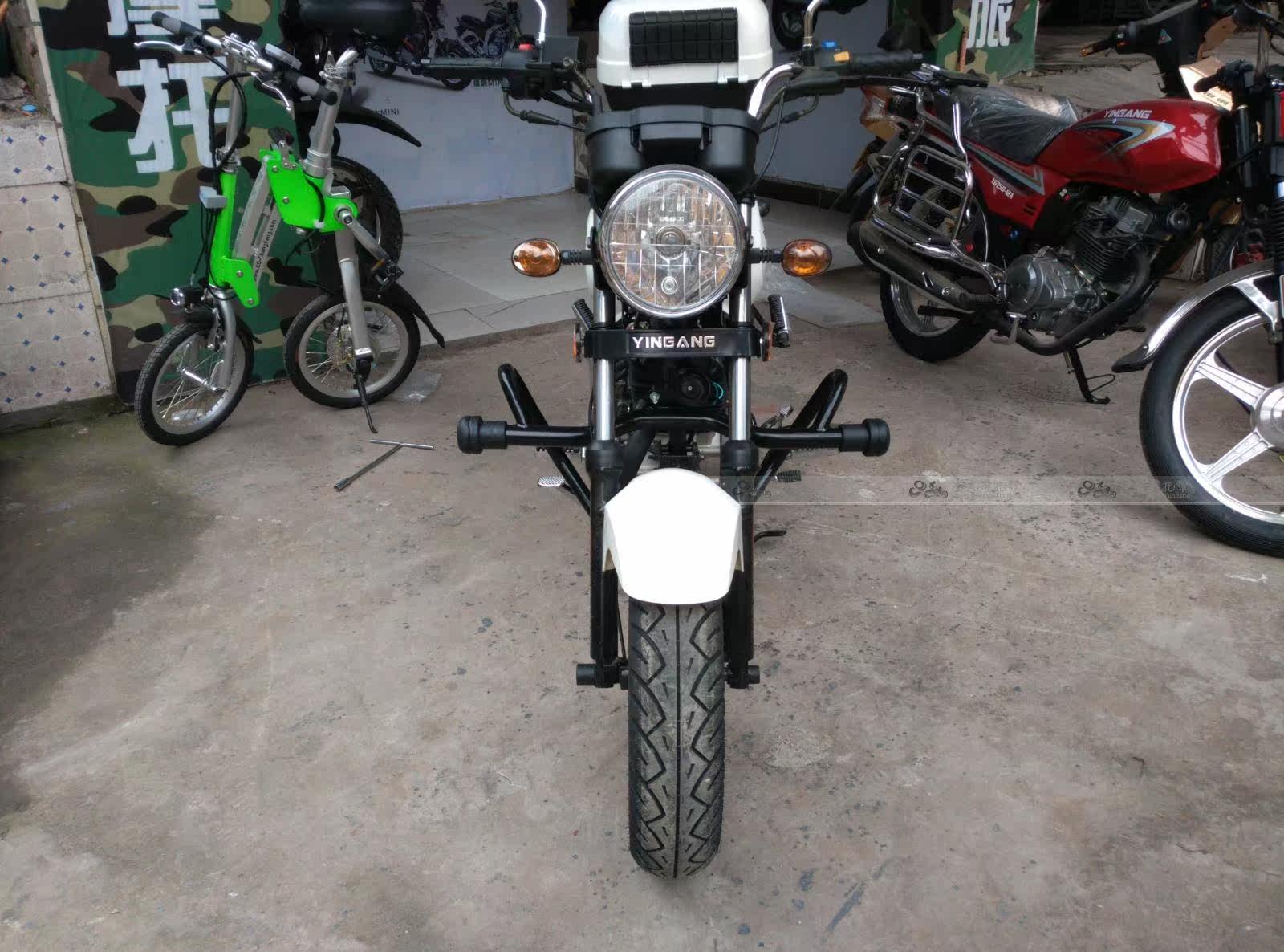 防摔银钢yg1502222a大小迷你三轮摩托车改装杠粗摩托车保险杠