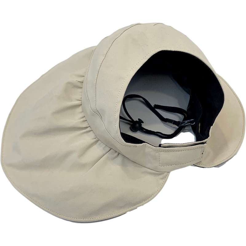 日本防晒可折叠遮阳帽防紫外线天大黑胶夏天大子女帽子帽子