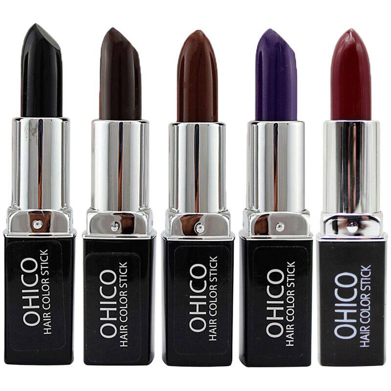 植物新款口红式一次性染发笔剂遮盖白发补染棒持久快速不掉色女 - 美