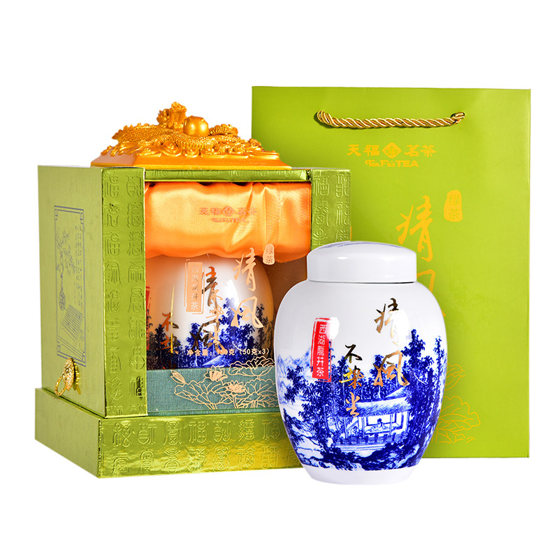 天福茗茶 正宗西湖龙井2020明前新茶 茶叶礼盒150g