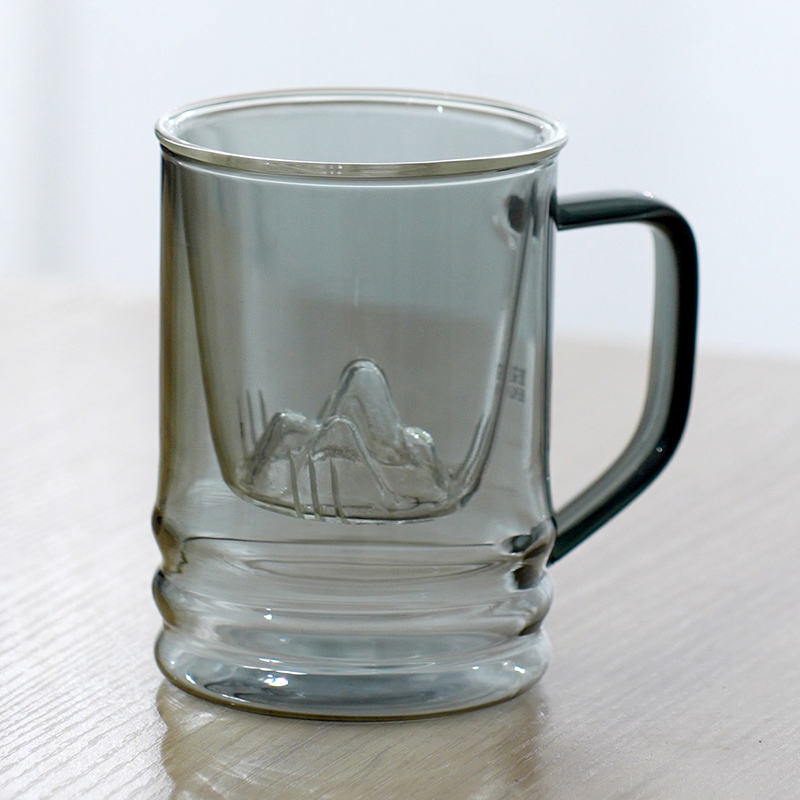 茶杯天福茗茶茶具办公室喝茶两用泡茶个人专用玻璃杯玻璃杯