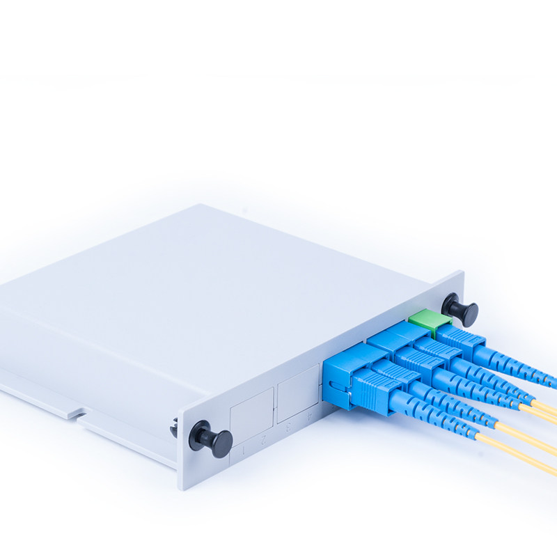 深光电信级plc插片式分光器1分4光纤分路器1分4全新插卡式sc盒