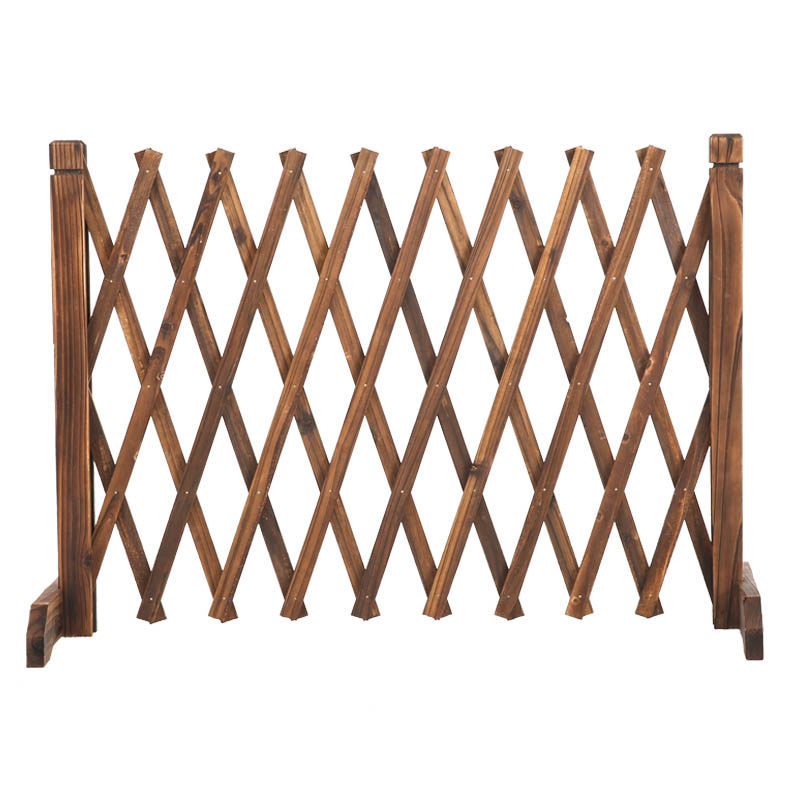 室外伸缩防腐木栅栅栏围栏篱笆户外实木花架大型篱笆