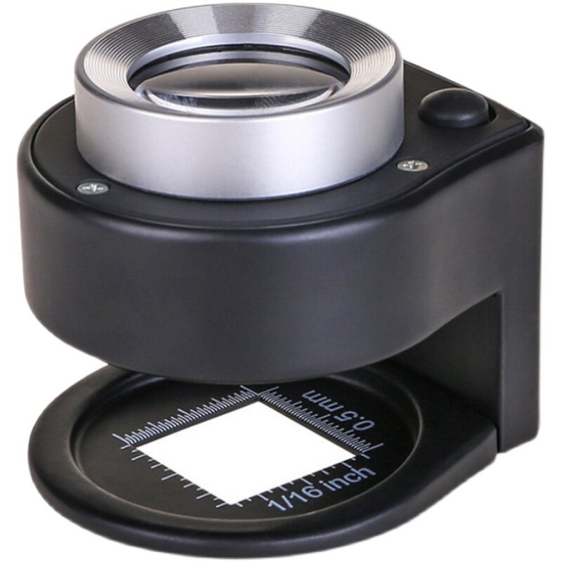 网点印刷经纬密度台式带灯刻度纺织照布多功能放大镜