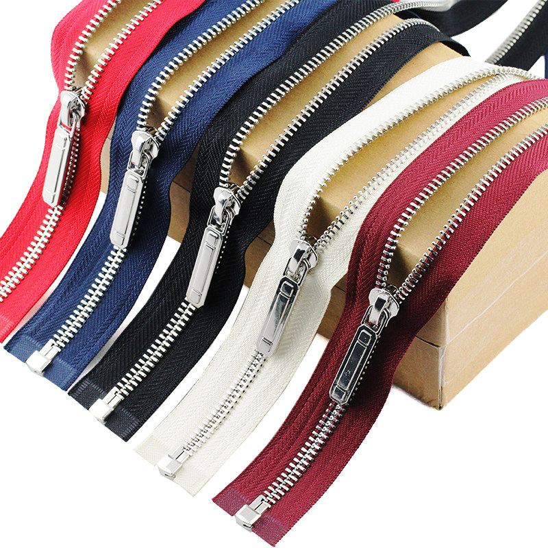 8号皮夹克拉锁外套150cm长款羽绒服门襟开口拉链拉链