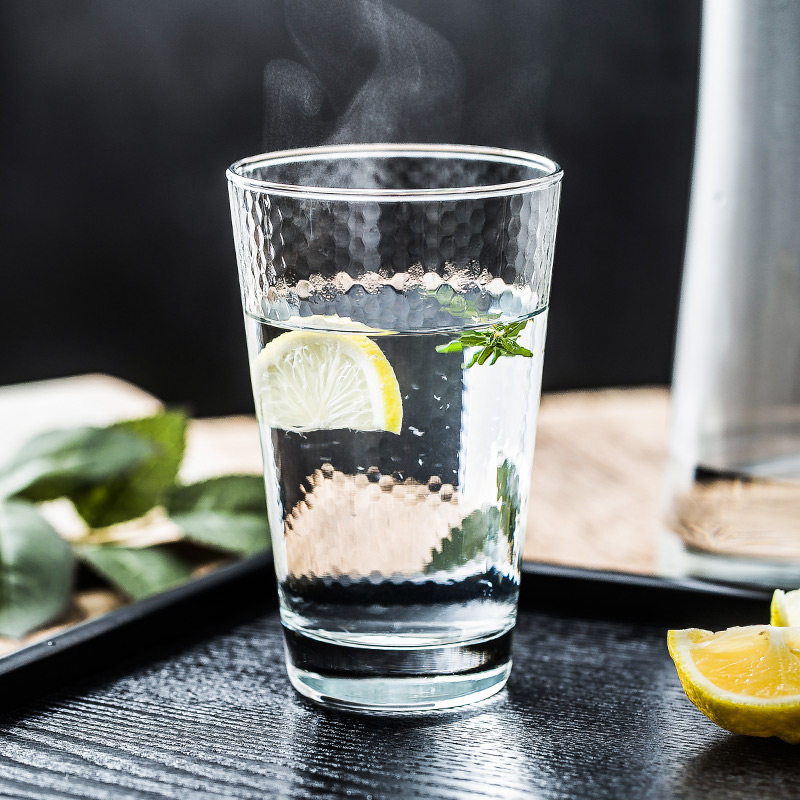 进口北欧透明无铅玻璃杯创意家用耐热茶水杯果汁饮料杯牙刷漱口杯