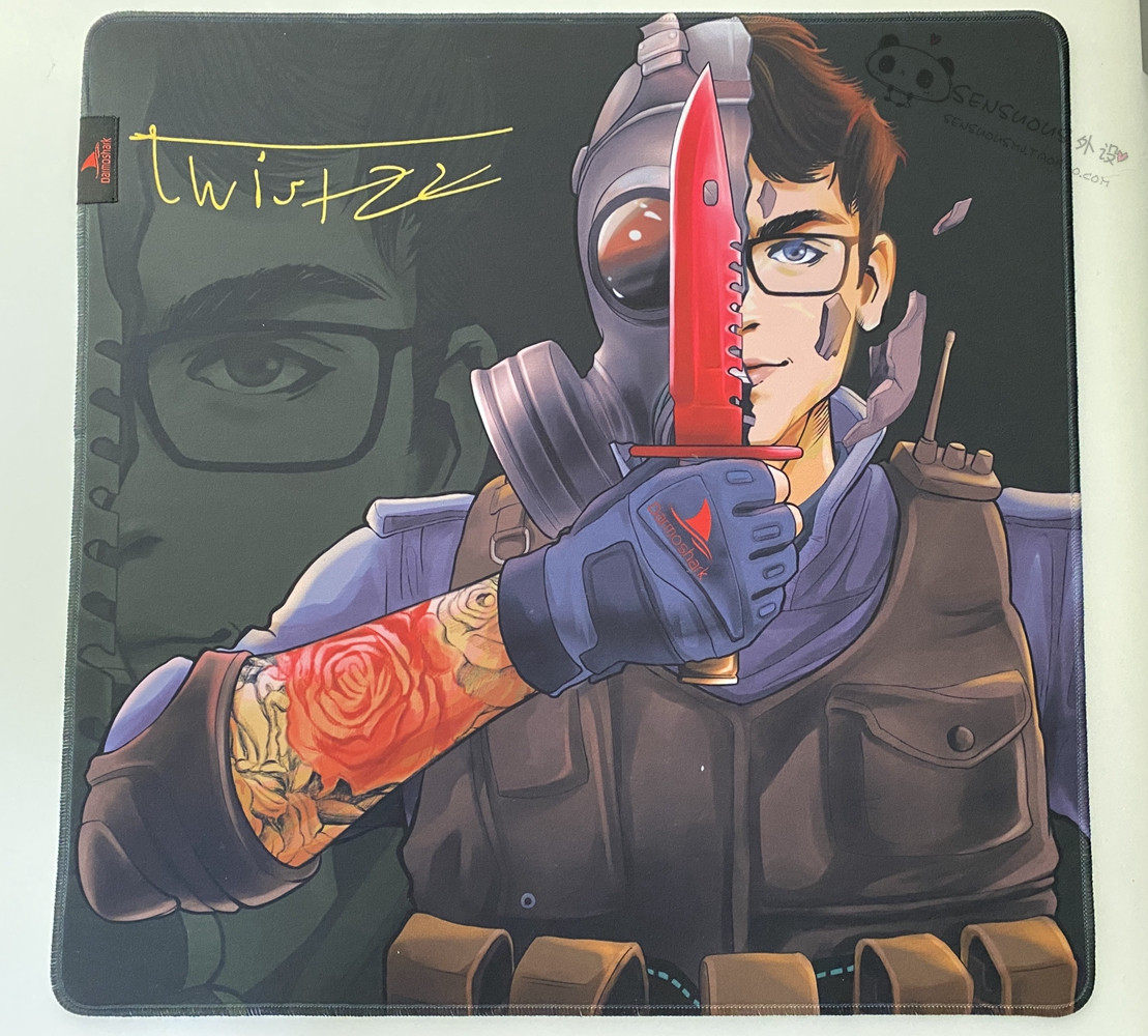 darmosharktwistzzcsgo总监同款顺滑大号电竞游戏鼠标垫鼠标垫