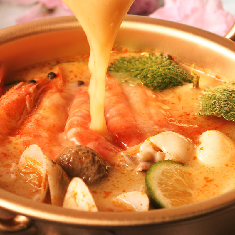 食味推荐林大厨的海鲜冬阴功汤一人食一口到泰国辛香爽辣奶香绵长