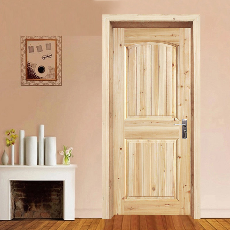 定做美式实木木杉木门谷仓门原木室内门地中海房间卧室门