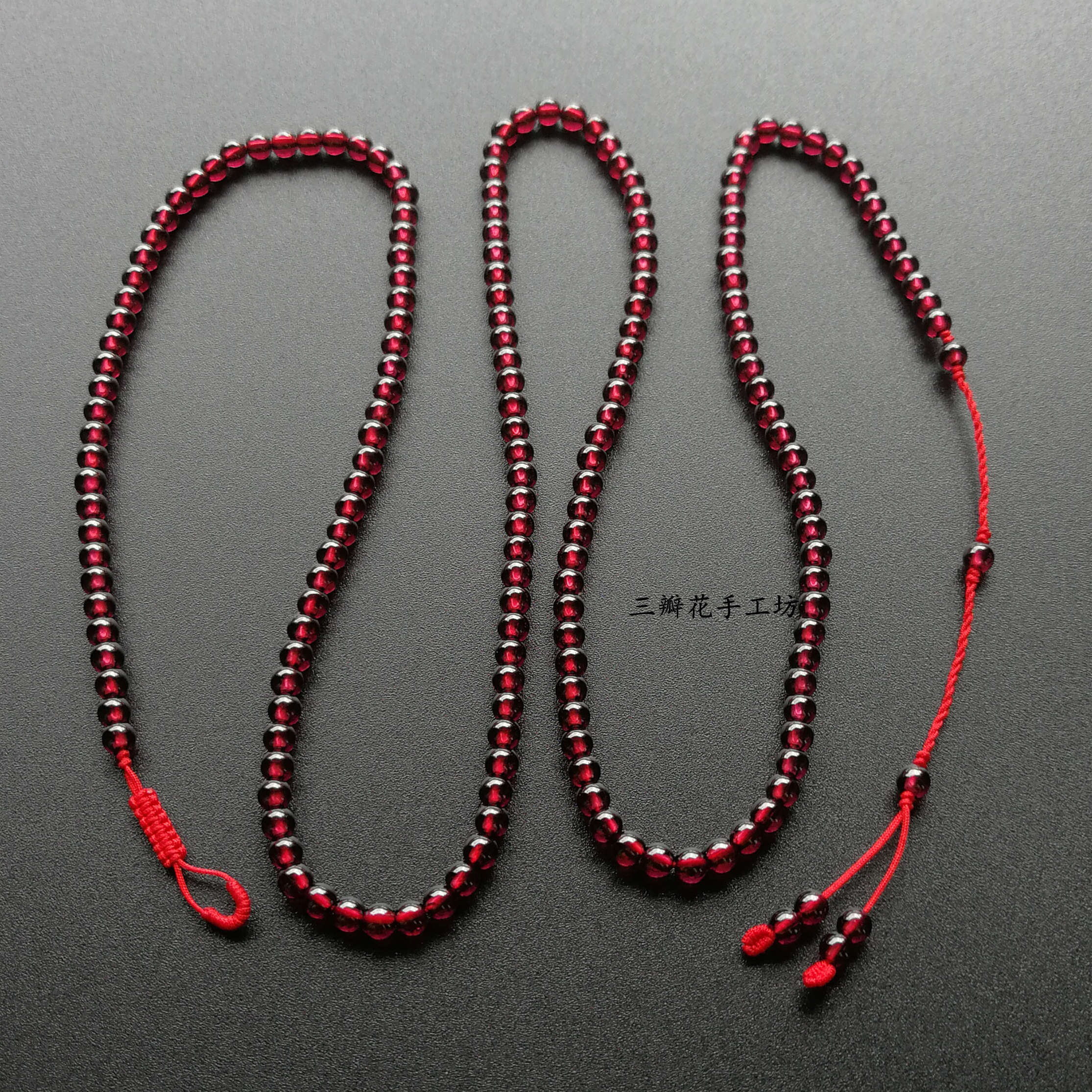 石榴石腰链女正品天然性感红绳本命年虎年红色腰带其它首饰