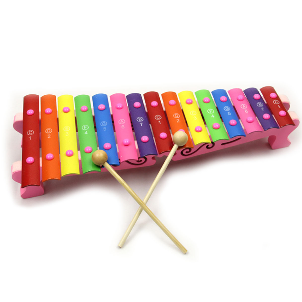 实木琴小玩具早教音乐童益儿童扬琴手敲木制敲琴