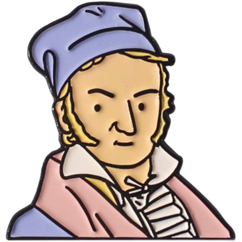 banjitino原创设计高斯数学逢考必过胸针徽章书包胸针