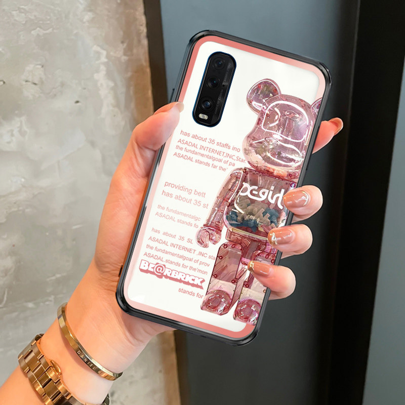 oppofindx2pro手机壳findx2por钢化玻璃壳潮牌全包边防摔oppofandx2