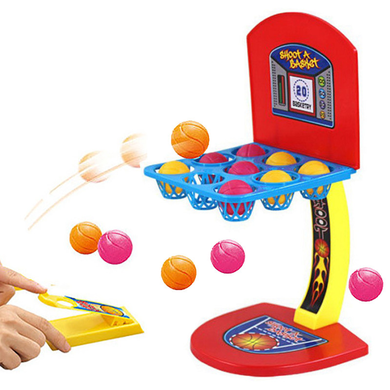 儿童玩具小篮球架男女孩迷你投篮机宝宝亲子室内互动桌面益智游戏