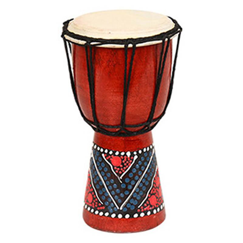 funho非洲小手鼓4寸6寸山羊皮掏空手工减压创意