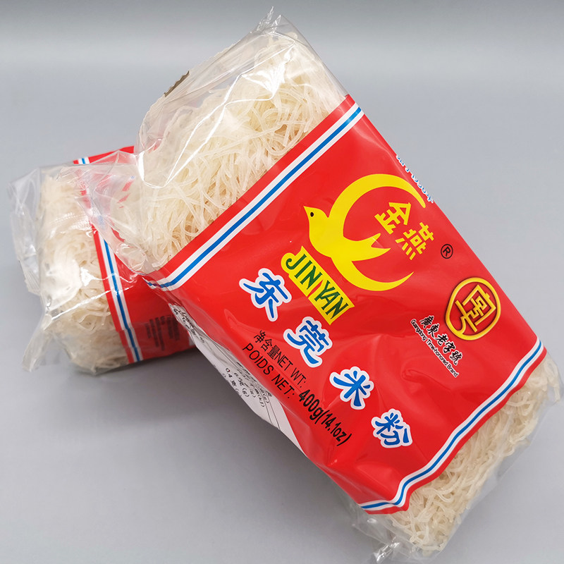 400克 炒米粉纯大米制作整箱 10袋 广东炒米粉 东莞石龙金燕米粉 - 爱