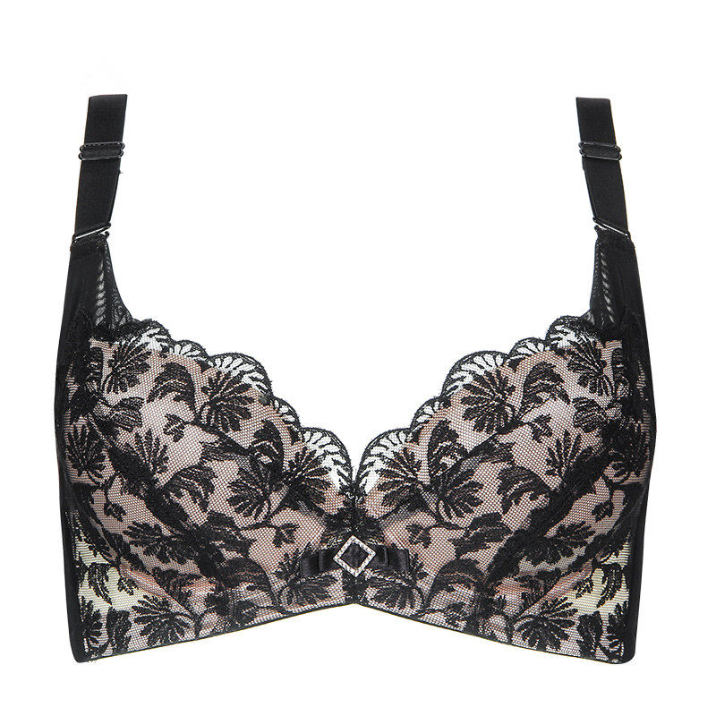 {智能钢圈}奥丝蓝黛5708女聚拢内衣性感软钢圈薄款文胸调整型-图4