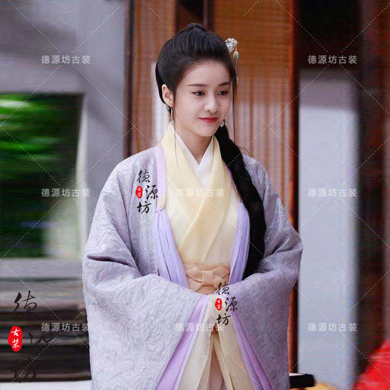 白发王妃同款影视古装王后宫女汉服雪纺飘逸民族服装