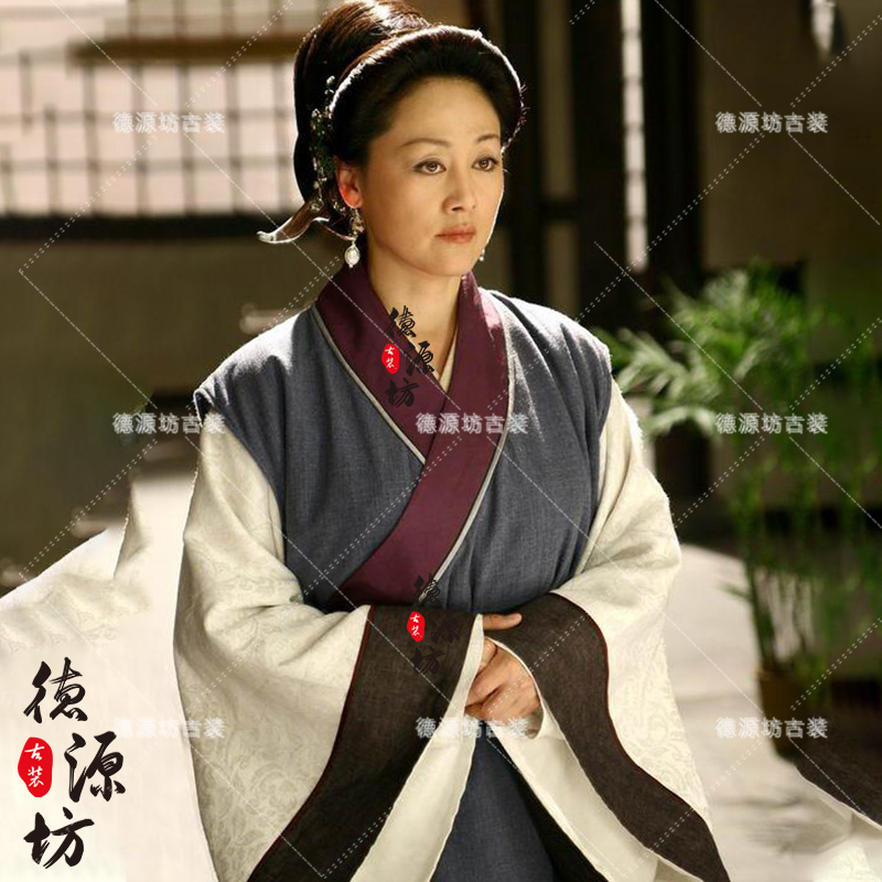 春秋战国时期孔雀东南飞同款影视古装汉服少奶奶老太太夫人民族服装