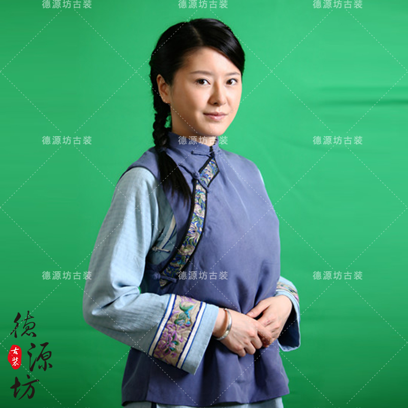 民国影视古装女土八路游击队丫鬟村姑棉麻群演民族服装