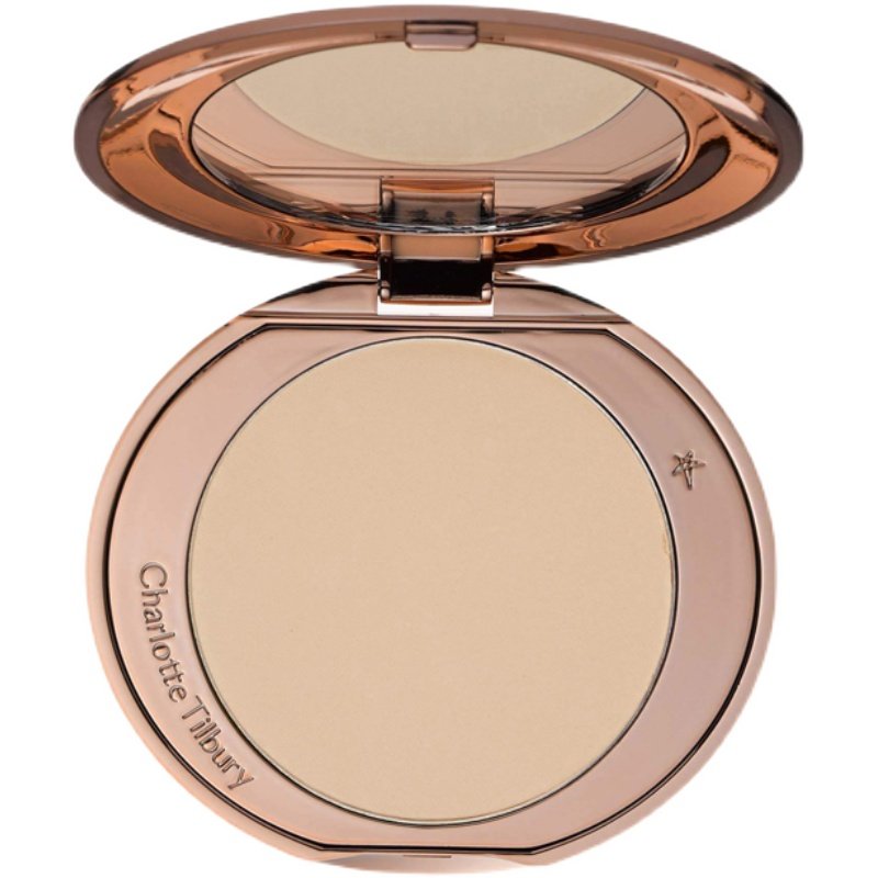 charlottetilburyct粉饼轻盈无瑕蜜粉哑光定妆自然粉饼