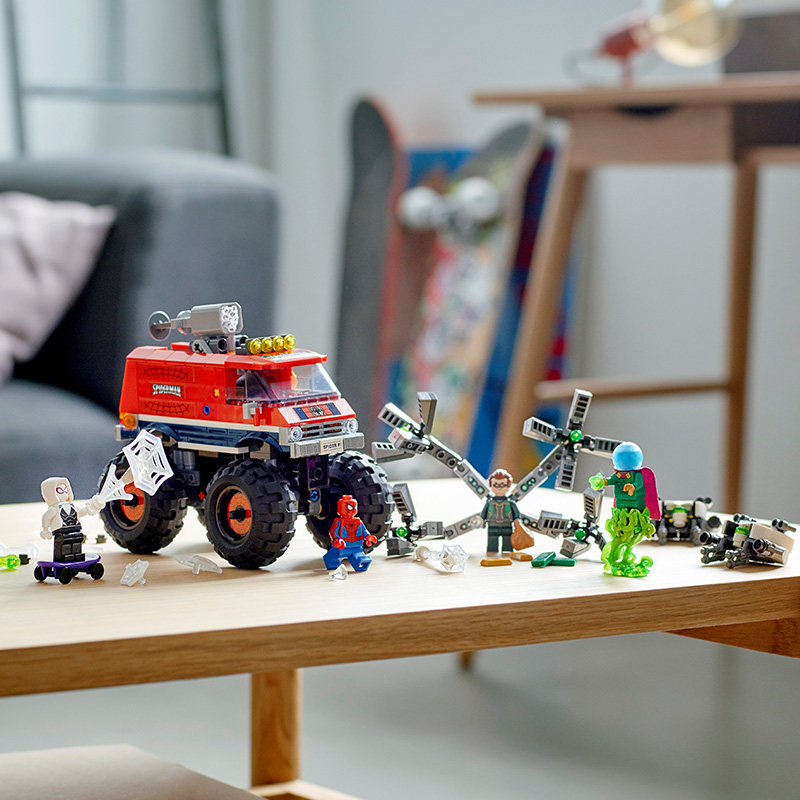 lego乐高76174漫威超英蜘蛛侠怪兽大脚对决神秘塑料积木