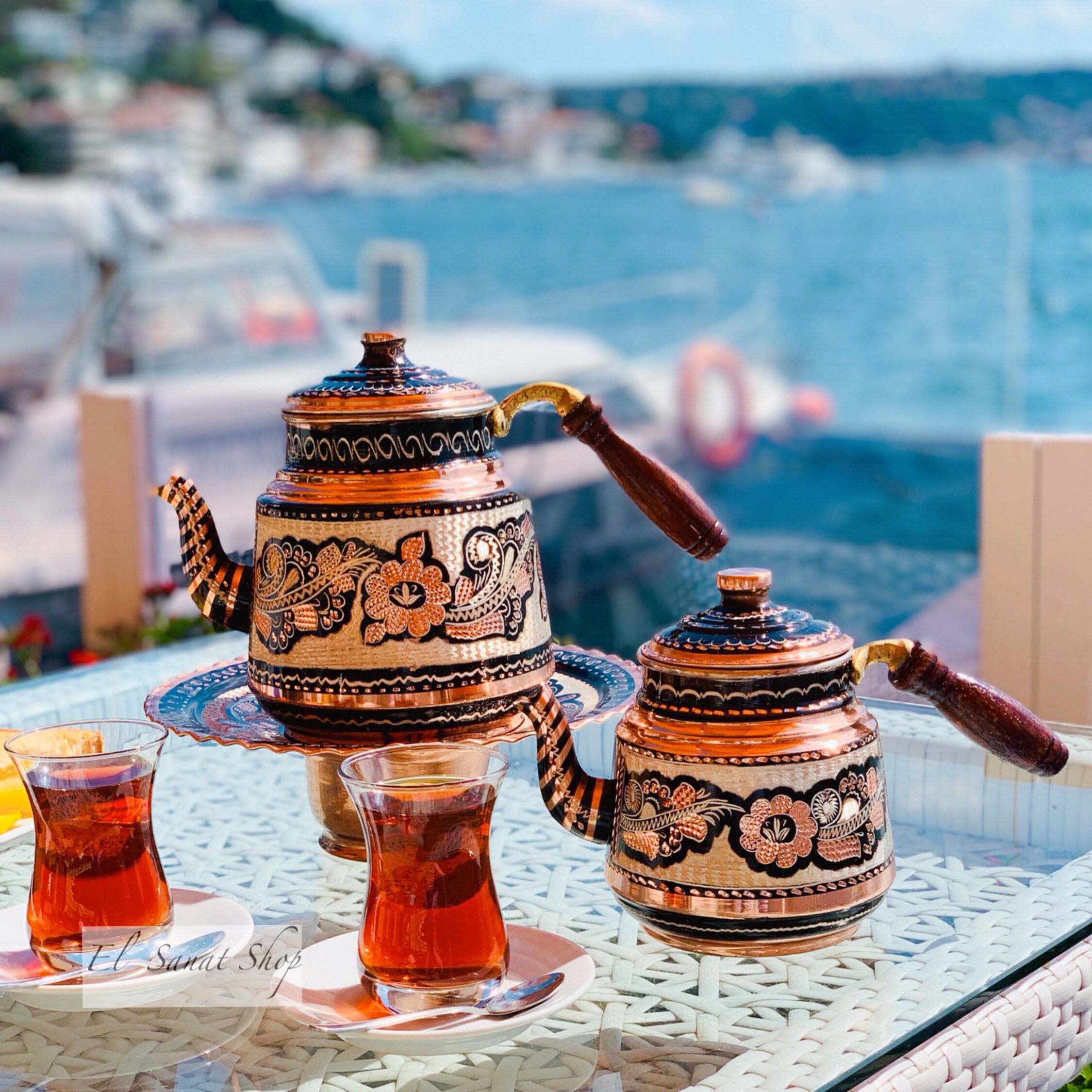 土耳其手工手绘茶壶奥斯曼传统2壶茶壶