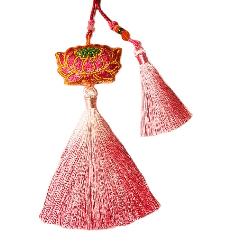 新款双面绣荷荷花刺绣香囊成品莲花绣花国潮双刺绣