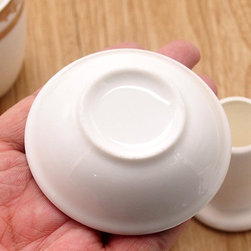 纯手工创意摆台餐具陶瓷小碗面碗家用中式米饭碗小勺茶杯汤碗包邮
