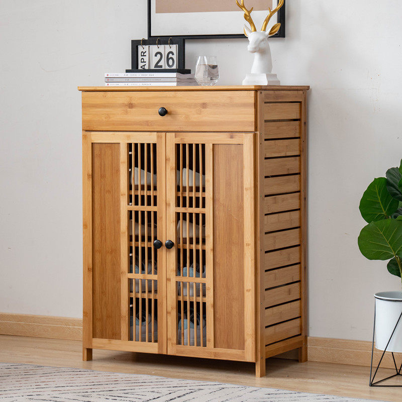 楠竹鞋柜简易家用门口室内多层经济型收纳置物架鞋柜