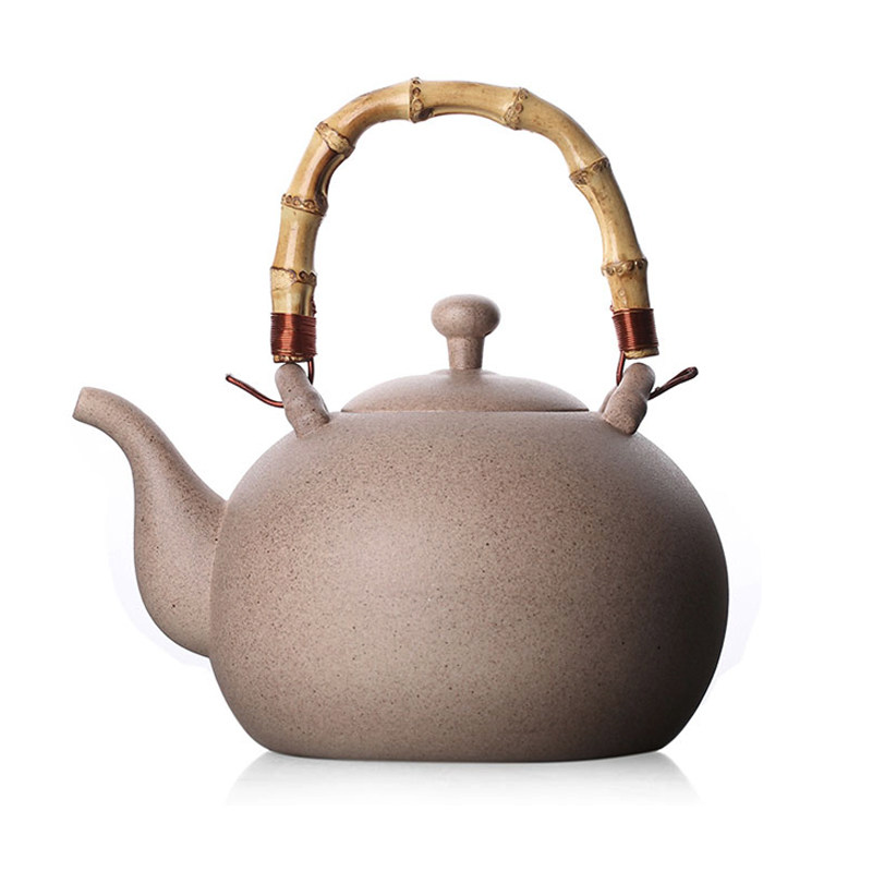 仟古堂茶壶台湾茶具提梁吊壶水煮明火建窑电陶茶壶