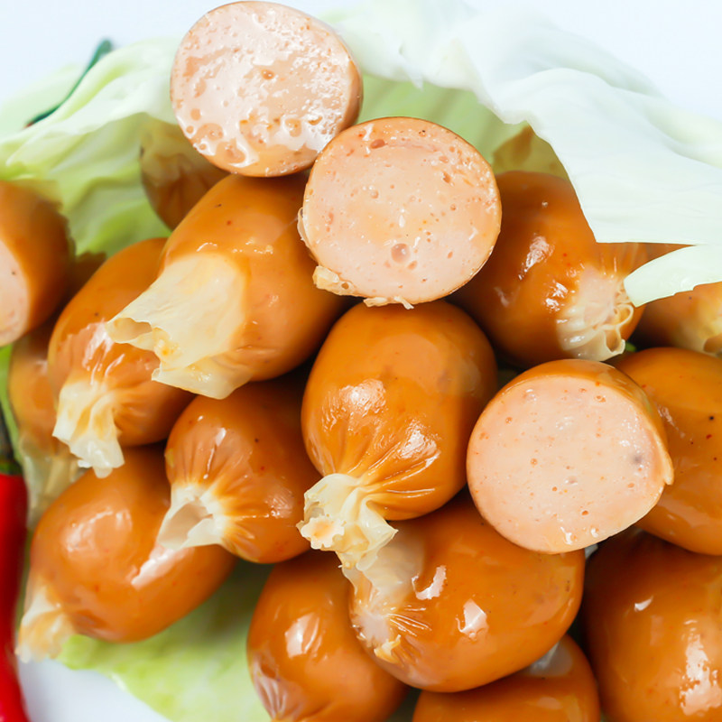 车仔鸿津波波2.5kg脆皮便利店香肠小吃火锅肠衣