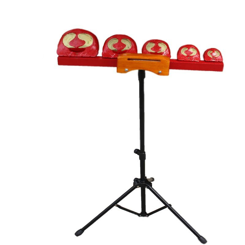海鸥木鱼乐器剧团五音木鱼多音木鱼5音木鱼带架子带支架木鱼梆子