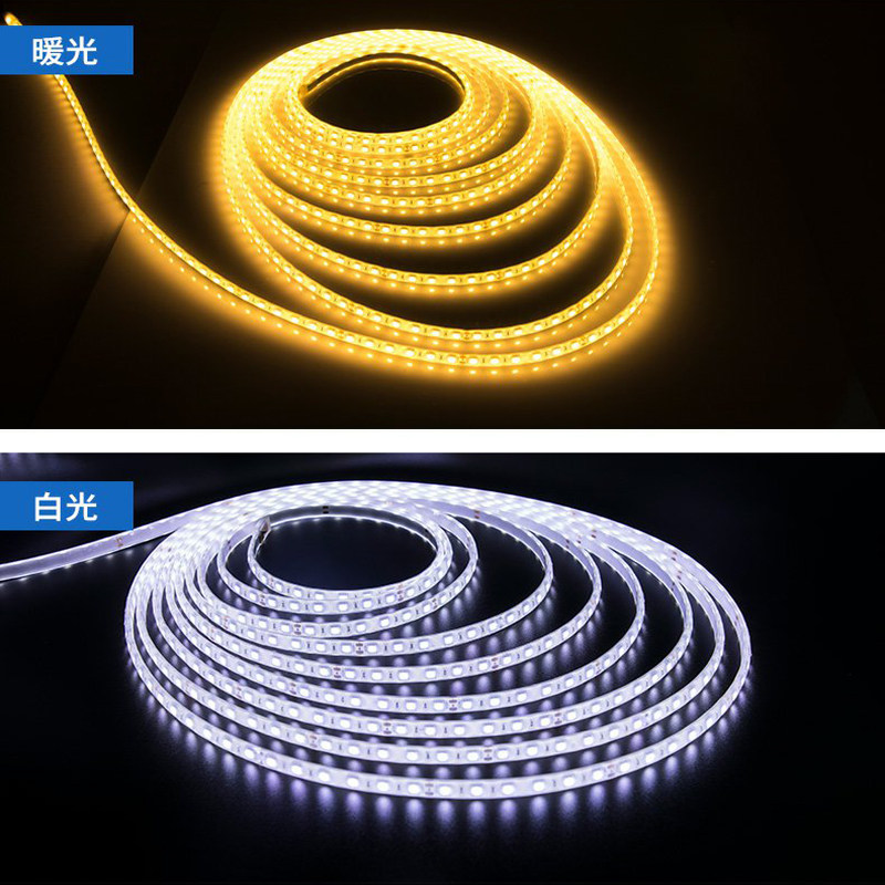 24v水下鱼池鱼缸led水底景观硅胶套管泡水led灯带