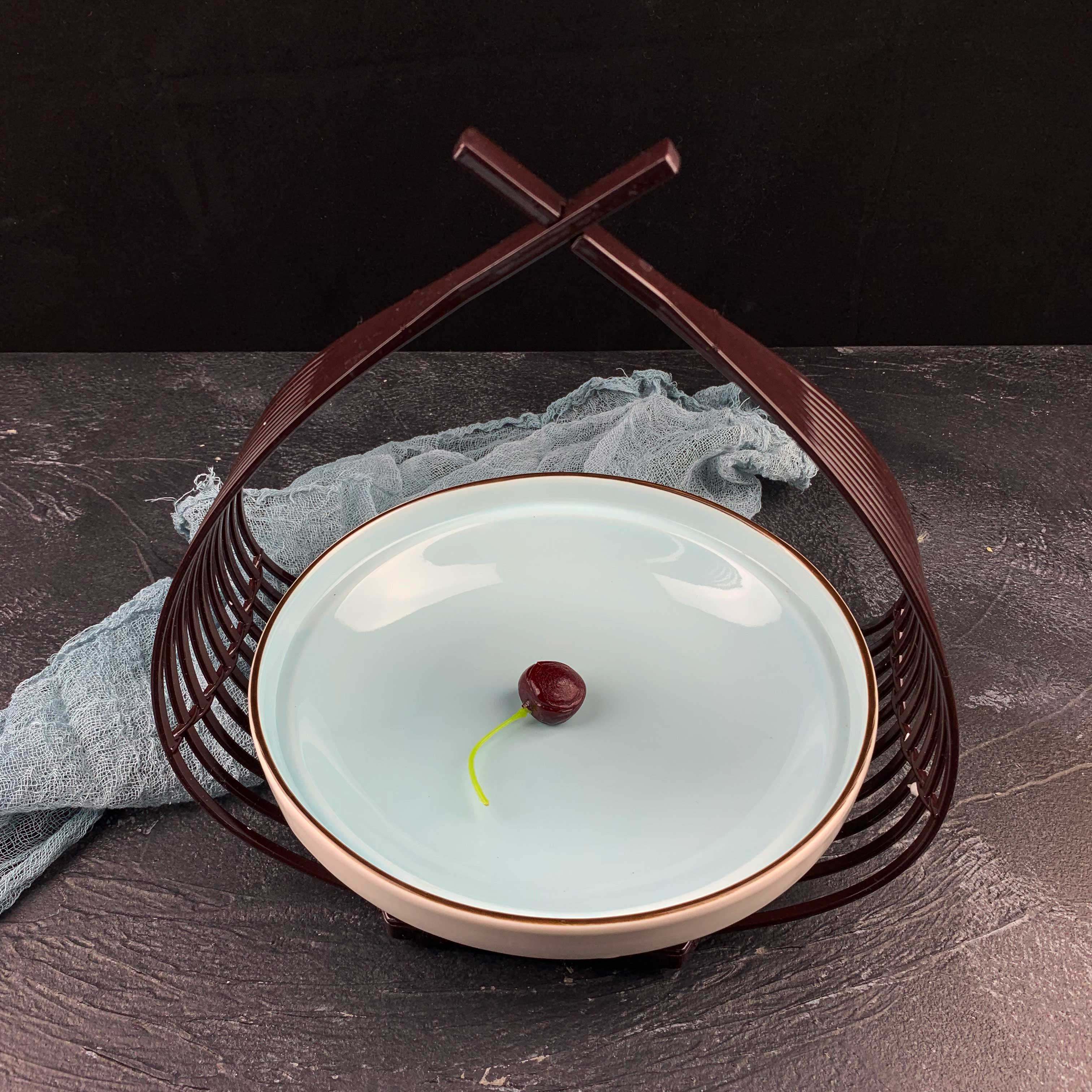 创意特色酒店私房意境餐具饭店个性提篮套装盘