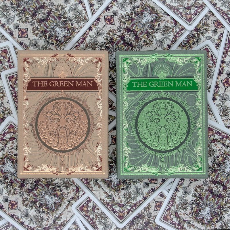 汇奇进口收藏扑克牌thegreenman绿人花切艺术扑克