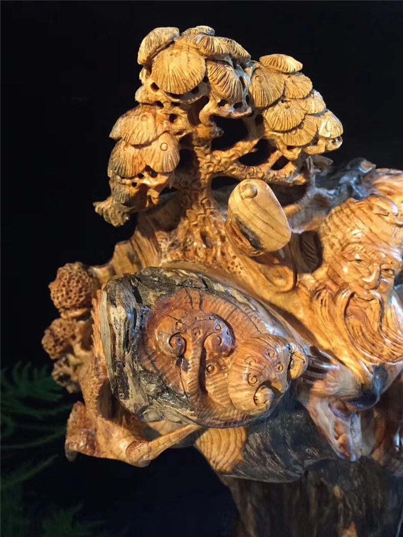 特价清仓医者人物造型沉香摆件松明明子琥珀根雕木雕