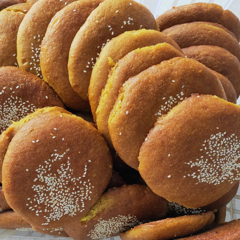 月饼混糖山西大同传统老式胡麻油麻油红糖手工月饼