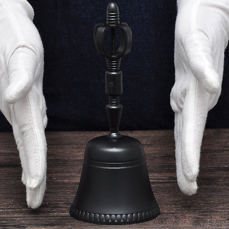 手摇手摇铃铃铛摆件道家摇钟佛堂礼品法铃铜铃摆件