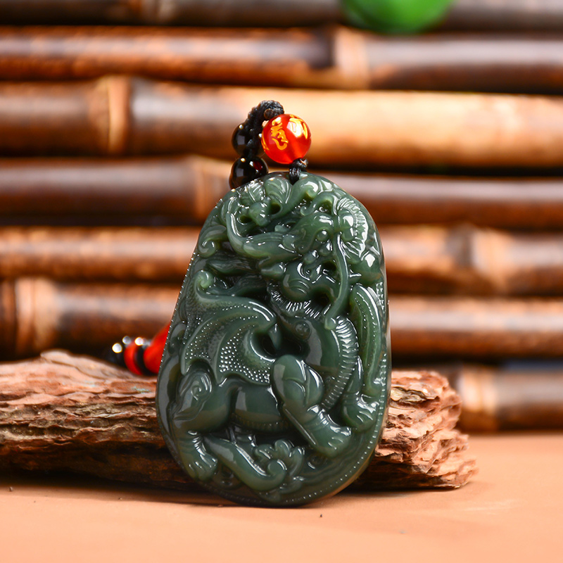 开光新疆和田玉貔貅吊坠男款男士招财辟邪玉坠天然玉石皮休玉项链