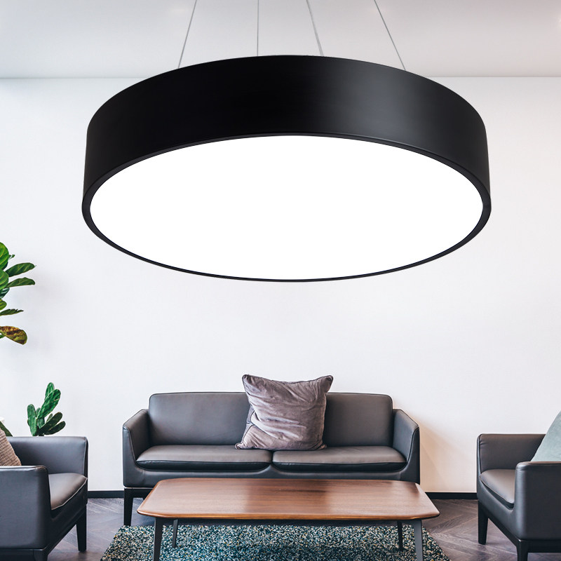 吊灯led圆形办公室吧台超亮工业店铺现代简约走廊办公