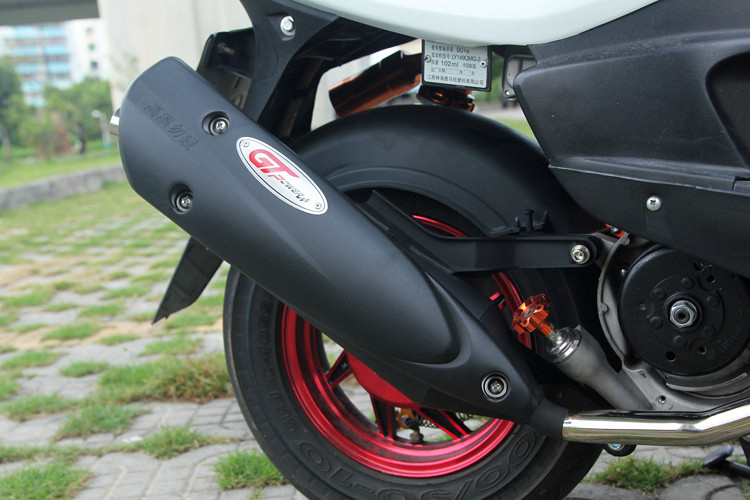 gt-power福喜鬼火巧格4v300迅鹰劲战改装静音直通摩托车排气管